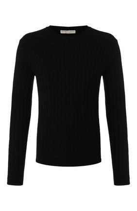 Мужской кашемировый джемпер BOTTEGA VENETA черного цвета по цене 95600 руб., арт. 603600/VKNC0 | Фото 1 Мужской кашемировый джемпер BOTTEGA VENETA черного цвета, арт. 603600/VKNC0 | Фото 1 (Длина (для топов): Стандартные; Рукава: Длинные; Материал внешний: Шерсть, Кашемир; Принт: Без принта; Мужское Кросс-КТ: Джемперы; Вырез: Круглый)
