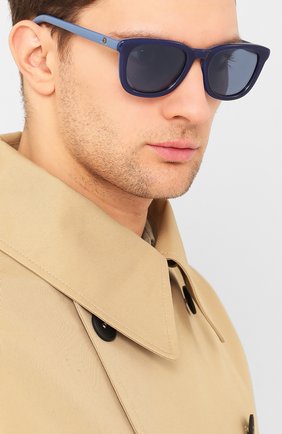 Мужские солнцезащитные очки MONCLER синего цвета по цене 16910 руб., арт. ML 0118 92X 54 С/З ОЧКИ | Фото 2 Мужские солнцезащитные очки MONCLER синего цвета, арт. ML 0118 92X 54 С/З ОЧКИ | Фото 2