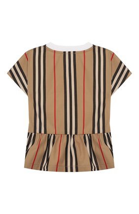 Детский хлопковая футболка BURBERRY бежевого цвета по цене 9200 руб., арт. 8022119 | Фото 2 Детский хлопковая футболка BURBERRY бежевого цвета, арт. 8022119 | Фото 2