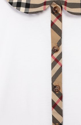 Детский хлопковая блузка BURBERRY разноцветного цвета по цене 9720 руб., арт. 8022116 | Фото 3 Детский хлопковая блузка BURBERRY разноцветного цвета, арт. 8022116 | Фото 3