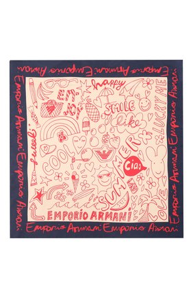 Детский шелковый платок EMPORIO ARMANI разноцветного цвета по цене 5330 руб., арт. 394599/0P582 | Фото 3 Детский шелковый платок EMPORIO ARMANI разноцветного цвета, арт. 394599/0P582 | Фото 3