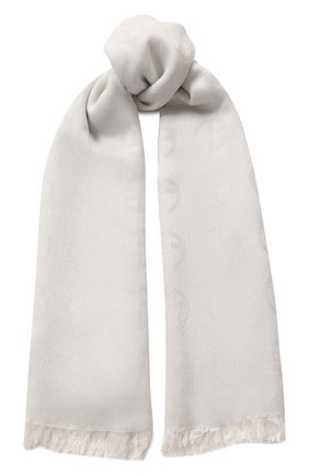 Женский платок GIORGIO ARMANI голубого цвета по цене 34950 руб., арт. 795301/0P121 | Фото 1 Женский платок GIORGIO ARMANI голубого цвета, арт. 795301/0P121 | Фото 1