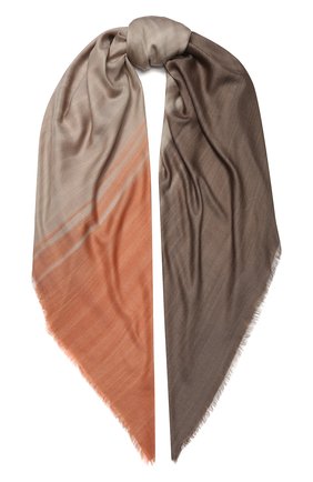 Женская шаль из смеси кашемира и шелка LORO PIANA коричневого цвета по цене 107000 руб., арт. FAL0010 | Фото 1 Женская шаль из смеси кашемира и шелка LORO PIANA коричневого цвета, арт. FAL0010 | Фото 1