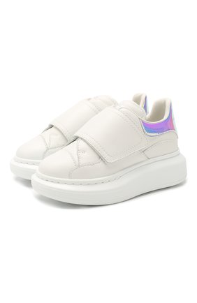 Детские кожаные кеды ALEXANDER MCQUEEN белого цвета по цене 20950 руб., арт. 612098/WHX15 | Фото 1 Детские кожаные кеды ALEXANDER MCQUEEN белого цвета, арт. 612098/WHX15 | Фото 1