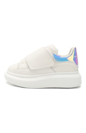 Детские кожаные кеды ALEXANDER MCQUEEN белого цвета по цене 20950 руб., арт. 612098/WHX15 | Фото 2 Детские кожаные кеды ALEXANDER MCQUEEN белого цвета, арт. 612098/WHX15 | Фото 2