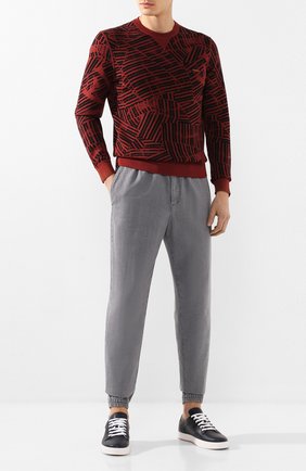 Мужские хлопковые джоггеры ZEGNA COUTURE серого цвета по цене 94450 руб., арт. CUCD10/7UD22 | Фото 2 Мужские хлопковые джоггеры ZEGNA COUTURE серого цвета, арт. CUCD10/7UD22 | Фото 2 (Материал внешний: Хлопок; Длина (брюки, джинсы): Стандартные; Силуэт М (брюки): Джоггеры; Статус проверки: Проверена категория)