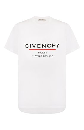 Мужская хлопковая футболка GIVENCHY белого цвета по цене 26000 руб., арт. BM70U23002 | Фото 1 Мужская хлопковая футболка GIVENCHY белого цвета, арт. BM70U23002 | Фото 1