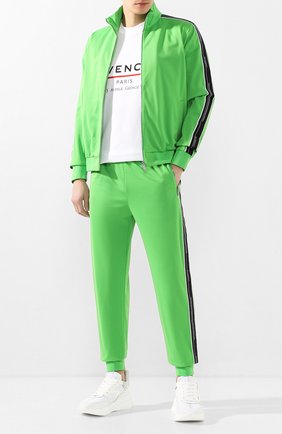 Мужская хлопковая футболка GIVENCHY белого цвета по цене 26000 руб., арт. BM70U23002 | Фото 2 Мужская хлопковая футболка GIVENCHY белого цвета, арт. BM70U23002 | Фото 2
