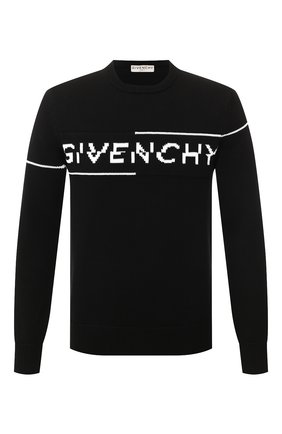 Мужской хлопковый свитер GIVENCHY черно-белого цвета по цене 56150 руб., арт. BM90B4401M | Фото 1 Мужской хлопковый свитер GIVENCHY черно-белого цвета, арт. BM90B4401M | Фото 1