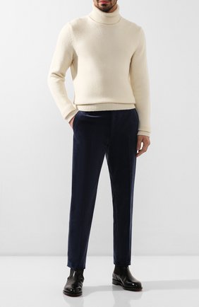 Мужские хлопковые брюки RALPH LAUREN синего цвета по цене 46850 руб., арт. 798783842 | Фото 2 Мужские хлопковые брюки RALPH LAUREN синего цвета, арт. 798783842 | Фото 2 (Материал внешний: Хлопок; Материал подклада: Вискоза; Случай: Повседневный)