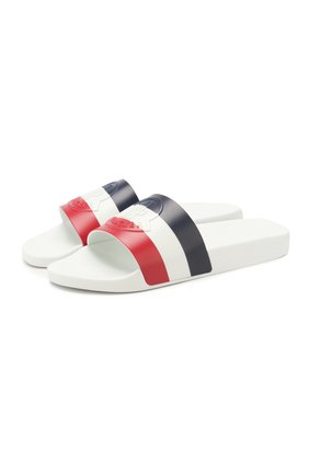 Мужские шлепанцы MONCLER белого цвета по цене 13000 руб., арт. F1-09A-4C700-00-01A49 | Фото 1 Мужские шлепанцы MONCLER белого цвета, арт. F1-09A-4C700-00-01A49 | Фото 1