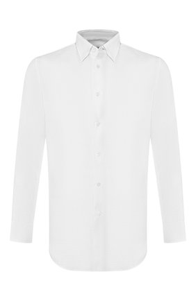 Мужская льняная сорочка BRIONI белого цвета по цене 41550 руб., арт. SCCA0L/PZ114 | Фото 1 Мужская льняная сорочка BRIONI белого цвета, арт. SCCA0L/PZ114 | Фото 1 (Рукава: Длинные; Длина (для топов): Стандартные; Материал внешний: Лен; Случай: Формальный; Воротник: Кент)