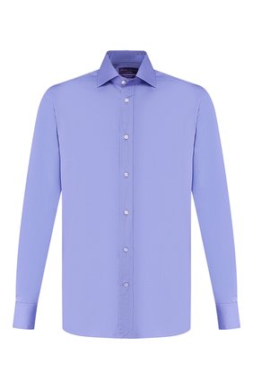 Мужская хлопковая сорочка RALPH LAUREN синего цвета по цене 88750 руб., арт. 791536980 | Фото 1