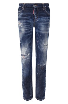 Женские джинсы DSQUARED2 темно-синего цвета по цене 47200 руб., арт. S75LB0271/S30342 | Фото 1 Женские джинсы DSQUARED2 темно-синего цвета, арт. S75LB0271/S30342 | Фото 1
