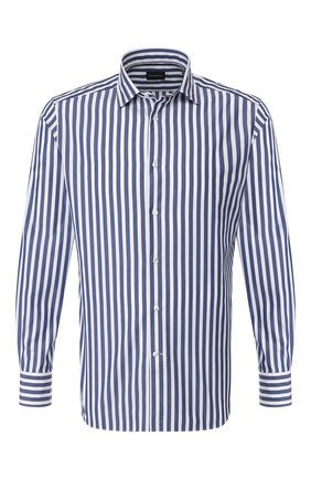 Мужская хлопковая сорочка ERMENEGILDO ZEGNA синего цвета по цене 29300 руб., арт. 701344/9MS0M2 | Фото 1 Мужская хлопковая сорочка ERMENEGILDO ZEGNA синего цвета, арт. 701344/9MS0M2 | Фото 1