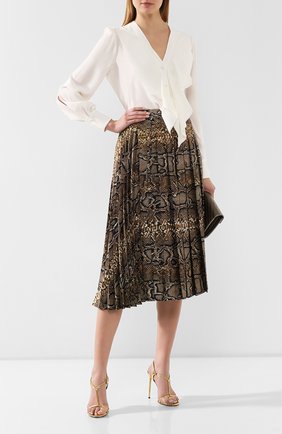 Женская шелковая блузка ALEXANDER MCQUEEN белого цвета по цене 113500 руб., арт. 606021/QBAAF | Фото 2 Женская шелковая блузка ALEXANDER MCQUEEN белого цвета, арт. 606021/QBAAF | Фото 2