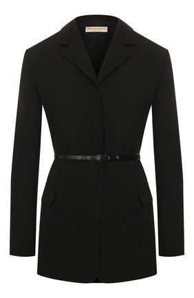 Женский жакет с поясом EMILIO PUCCI черного цвета по цене 147500 руб., арт. 0ERB10/0E602 | Фото 1 Женский жакет с поясом EMILIO PUCCI черного цвета, арт. 0ERB10/0E602 | Фото 1