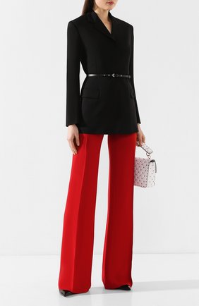 Женский жакет с поясом EMILIO PUCCI черного цвета по цене 147500 руб., арт. 0ERB10/0E602 | Фото 2 Женский жакет с поясом EMILIO PUCCI черного цвета, арт. 0ERB10/0E602 | Фото 2
