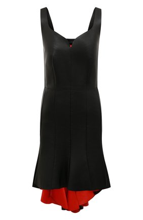 Женское кожаное платье ALEXANDER MCQUEEN черного цвета по цене 349500 руб., арт. 610860/Q5AC7 | Фото 1 Женское кожаное платье ALEXANDER MCQUEEN черного цвета, арт. 610860/Q5AC7 | Фото 1