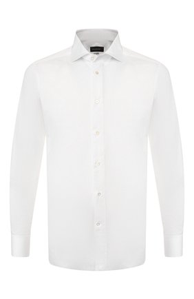 Мужская хлопковая сорочка ERMENEGILDO ZEGNA белого цвета по цене 31950 руб., арт. 701222/9MS0BA | Фото 1 Мужская хлопковая сорочка ERMENEGILDO ZEGNA белого цвета, арт. 701222/9MS0BA | Фото 1