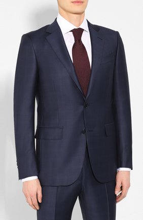 Мужской шерстяной костюм ERMENEGILDO ZEGNA темно-синего цвета по цене 216500 руб., арт. 722518/221225 | Фото 2 Мужской шерстяной костюм ERMENEGILDO ZEGNA темно-синего цвета, арт. 722518/221225 | Фото 2