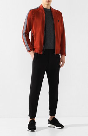 Мужской хлопковые джоггеры Z ZEGNA черного цвета по цене 26350 руб., арт. VU458/ZZP94 | Фото 2 Мужской хлопковые джоггеры Z ZEGNA черного цвета, арт. VU458/ZZP94 | Фото 2