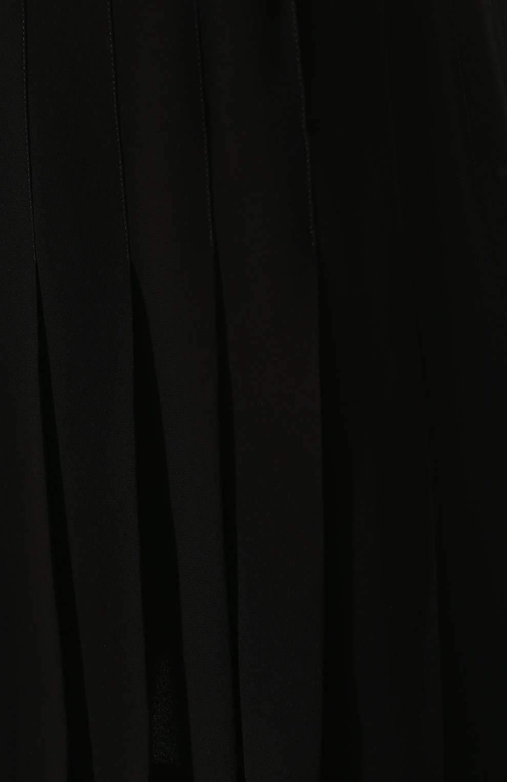 Женское мини-платье SAINT LAURENT черного цвета, арт. 608954/Y103W | Фото 5 (Рукава: Длинные; Длина Ж (юбки, платья, шорты): Мини; Случай: Повседневный; Материал внешний: Вискоза; Материал подклада: Шелк; Женское Кросс-КТ: Платье-одежда; Статус проверки: Проверена категория)
