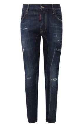 Мужские джинсы DSQUARED2 темно-синего цвета по цене 46750 руб., арт. S74LB0714/S30342 | Фото 1 Мужские джинсы DSQUARED2 темно-синего цвета, арт. S74LB0714/S30342 | Фото 1