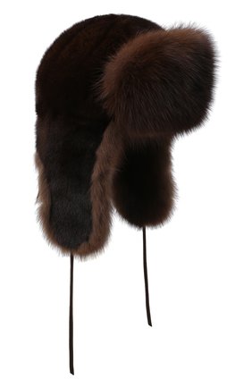 Мужская шапка-ушанка из меха норки и соболя FURLAND коричневого цвета по цене 218000 руб., арт. 0090907410129300000 | Фото 1 Мужская шапка-ушанка из меха норки и соболя FURLAND коричневого цвета, арт. 0090907410129300000 | Фото 1