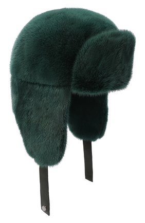 Мужская шапка-ушанка из меха норки FURLAND зеленого цвета по цене 59400 руб., арт. 0217500110198600000 | Фото 1 Мужская шапка-ушанка из меха норки FURLAND зеленого цвета, арт. 0217500110198600000 | Фото 1 (Материал: Натуральный мех; Статус проверки: Проверена категория)