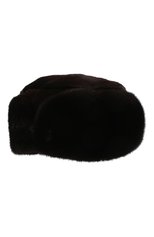 Мужская шапка-ушанка из меха норки FURLAND темно-коричневого цвета, арт. 0015100140189600000 | Фото 1 (Материал: Натуральный мех; Статус проверки: Проверена категория)