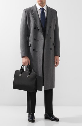 Мужская кожаная сумка для ноутбука DUNHILL черного цвета по цене 113000 руб., арт. DU20R3420CA | Фото 2 Мужская кожаная сумка для ноутбука DUNHILL черного цвета, арт. DU20R3420CA | Фото 2