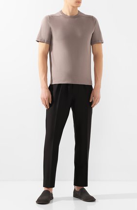 Мужская хлопковая футболка RICK OWENS серого цвета по цене 21950 руб., арт. RU20S7264/JA | Фото 2 Мужская хлопковая футболка RICK OWENS серого цвета, арт. RU20S7264/JA | Фото 2