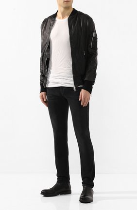 Мужская хлопковая футболка RICK OWENS белого цвета по цене 28500 руб., арт. RU20S7256/UC | Фото 2 Мужская хлопковая футболка RICK OWENS белого цвета, арт. RU20S7256/UC | Фото 2