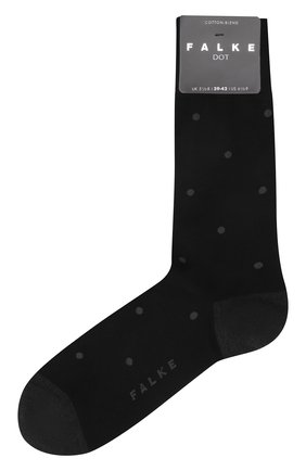 Мужские хлопковые носки FALKE черного цвета, арт. 13269 | Фото 1 (Кросс-КТ: бельё; Материал внешний: Хлопок; Статус проверки: Проверена категория)