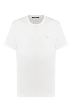 Мужская хлопковая футболка ACNE STUDIOS белого цвета по цене 10400 руб., арт. 25E173/M | Фото 1 Мужская хлопковая футболка ACNE STUDIOS белого цвета, арт. 25E173/M | Фото 1