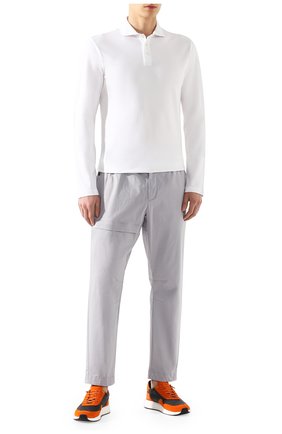 Мужские хлопковые брюки Z ZEGNA серого цвета по цене 39000 руб., арт. VU142/ZZ395 | Фото 2 Мужские хлопковые брюки Z ZEGNA серого цвета, арт. VU142/ZZ395 | Фото 2 (Материал внешний: Хлопок; Мужское Кросс-КТ: Брюки-трикотаж; Случай: Повседневный)
