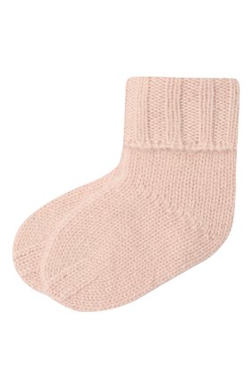 Детские кашемировые носки OSCAR ET VALENTINE розового цвета, арт. CH02 | Фото 1 (Статус проверки: Проверена категория; Региональные ограничения белый список (Axapta Mercury): RU)
