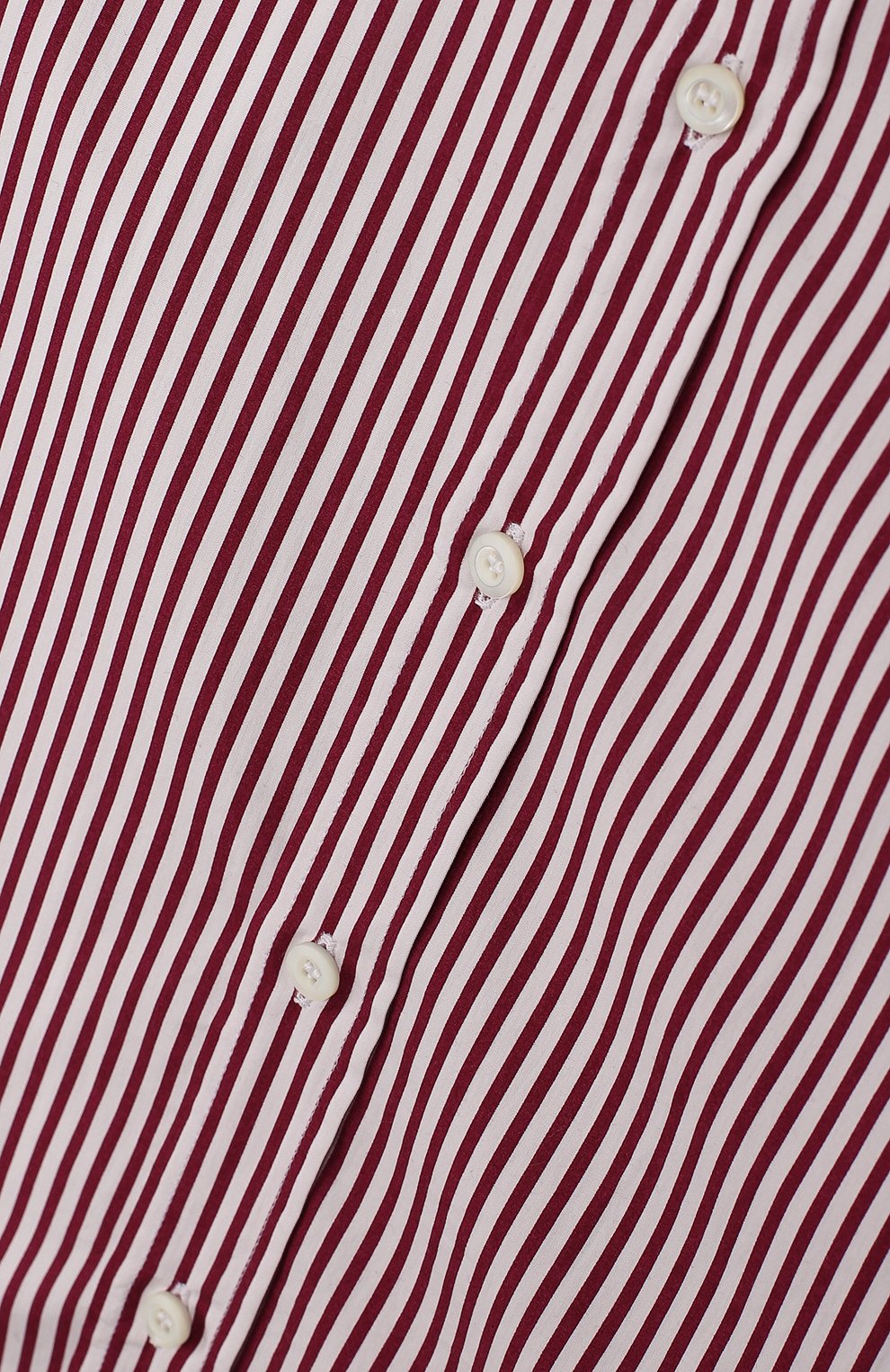 Детская хлопковая рубашка BRUNELLO CUCINELLI бордового цвета, арт. BN6003008C | Фото 3 (Рукава: Длинные; Случай: Повседневный; Принт: С принтом; Материал внешний: Хлопок; Статус проверки: Проверена категория)
