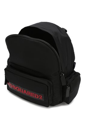 Детская рюкзак DSQUARED2 черного цвета по цене 15700 руб., арт. DQ0439-D00PF | Фото 3 Детская рюкзак DSQUARED2 черного цвета, арт. DQ0439-D00PF | Фото 3