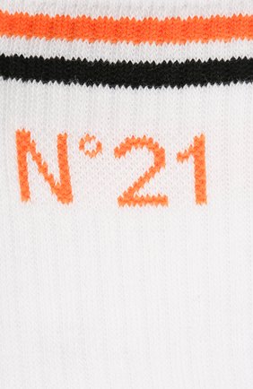 Детские хлопковые носки N21 белого цвета по цене 2705 руб., арт. N214A4/N0027/N21Z4U | Фото 2 Детские хлопковые носки N21 белого цвета, арт. N214A4/N0027/N21Z4U | Фото 2