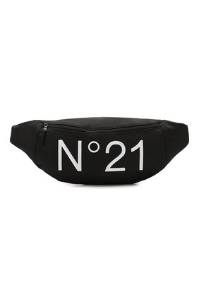 Детская поясная сумка NO. 21 черного цвета по цене 8995 руб., арт. N214A9/N0076/N21W2U | Фото 1 Детская поясная сумка NO. 21 черного цвета, арт. N214A9/N0076/N21W2U | Фото 1