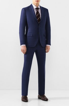 Мужские кожаные пенни-лоферы ERMENEGILDO ZEGNA темно-коричневого цвета по цене 73500 руб., арт. A4001X-LHAFR | Фото 2 Мужские кожаные пенни-лоферы ERMENEGILDO ZEGNA темно-коричневого цвета, арт. A4001X-LHAFR | Фото 2 (Материал внутренний: Натуральная кожа; Статус проверки: Проверена категория; Стили: Классический)