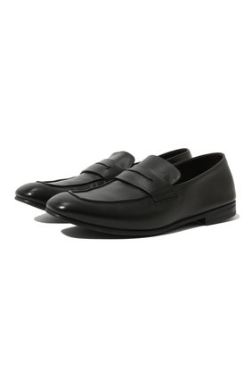 Мужские кожаные пенни-лоферы ERMENEGILDO ZEGNA черного цвета по цене 73500 руб., арт. A4001X-LHAFR | Фото 1 Мужские кожаные пенни-лоферы ERMENEGILDO ZEGNA черного цвета, арт. A4001X-LHAFR | Фото 1