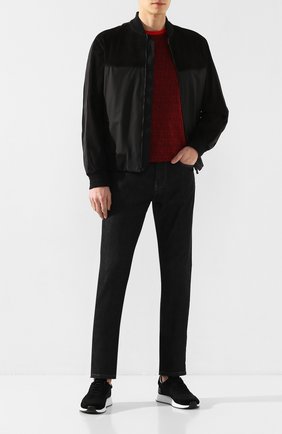 Мужские комбинированные кроссовки Z ZEGNA черного цвета по цене 24600 руб., арт. A4411X-LHTS0 | Фото 2 Мужские комбинированные кроссовки Z ZEGNA черного цвета, арт. A4411X-LHTS0 | Фото 2