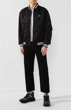 Мужские кожаные кроссовки ALEXANDER MCQUEEN черного цвета по цене 51400 руб., арт. 604281/W4LT1 | Фото 2 Мужские кожаные кроссовки ALEXANDER MCQUEEN черного цвета, арт. 604281/W4LT1 | Фото 2