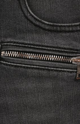 Детские джинсы BALMAIN серого цвета, арт. 6M6560/MD700/4-10 | Фото 3 (Материал внешний: Хлопок; Статус проверки: Проверена категория)
