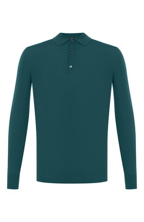 Мужское шерстяное поло LORO PIANA бирюзового цвета по цене 95800 руб., арт. FAI2551 | Фото 1 Мужское шерстяное поло LORO PIANA бирюзового цвета, арт. FAI2551 | Фото 1 (Рукава: Длинные; Материал внешний: Шерсть; Длина (для топов): Стандартные; Кросс-КТ: Трикотаж; Застежка: Пуговицы; Региональные ограничения белый список (Axapta Mercury): RU)