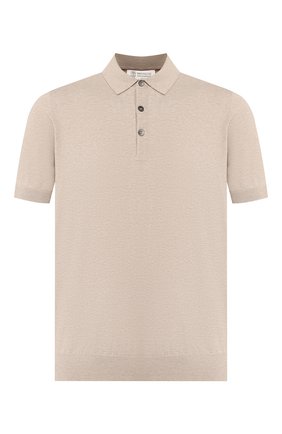 Мужское хлопковое поло BRUNELLO CUCINELLI бежевого цвета по цене 32150 руб., арт. M29800125 | Фото 1 Мужское хлопковое поло BRUNELLO CUCINELLI бежевого цвета, арт. M29800125 | Фото 1