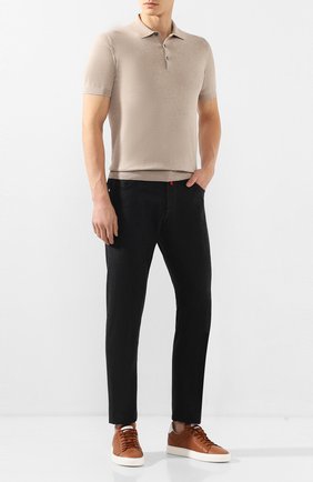 Мужское хлопковое поло BRUNELLO CUCINELLI бежевого цвета по цене 32150 руб., арт. M29800125 | Фото 2 Мужское хлопковое поло BRUNELLO CUCINELLI бежевого цвета, арт. M29800125 | Фото 2